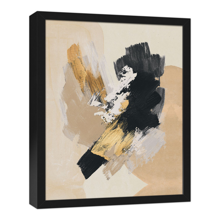 Wrought Studio Modern Abstract Picture Frame Painting on Canvas Wayfair